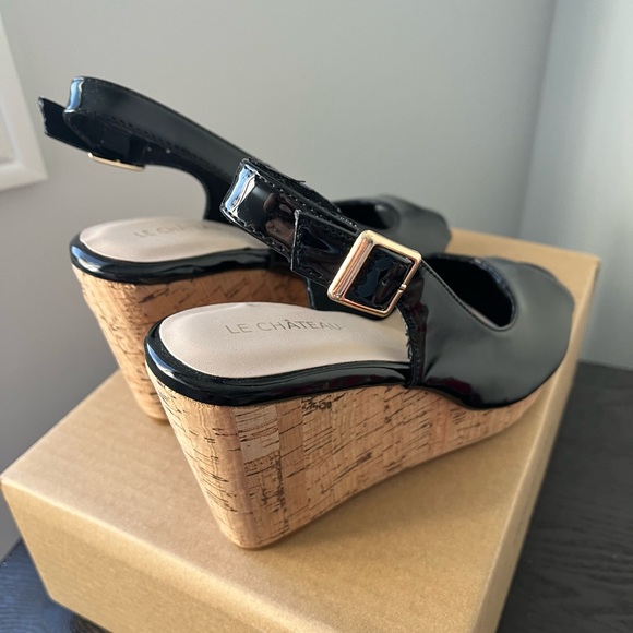 Sling back wedge heels - Picture 2 of 5